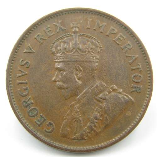 South Africa 1934 half penny XF