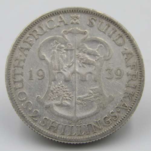 South Africa 1939 Two Shilling Florin VF