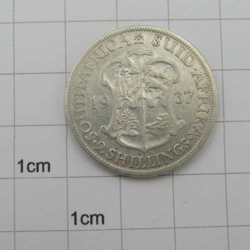 South Africa 1937 Two Shilling Florin VF+