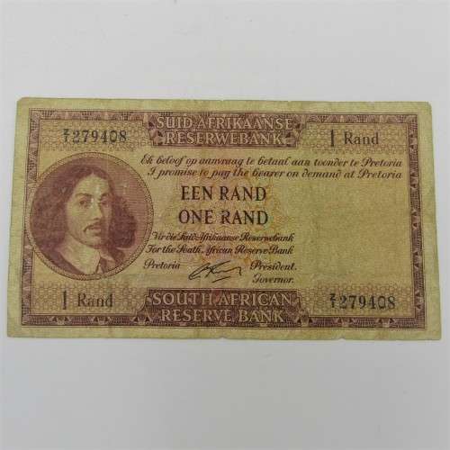 South Africa Rissik 1962 One rand replacement Z1