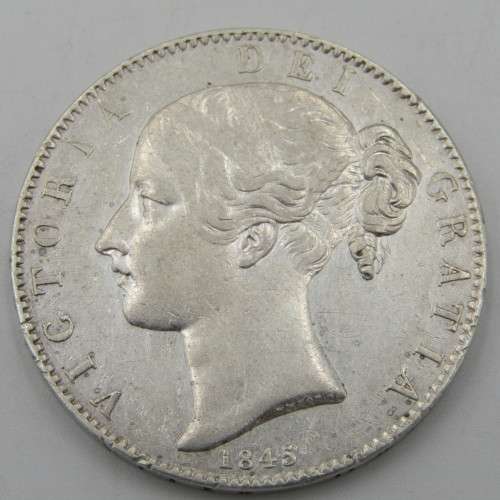 1845 Great Britain crown - silver - XF condition