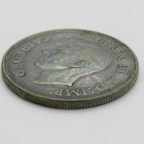 Canada 1946 silver 50 cent - hoof just touching 6 - XF+