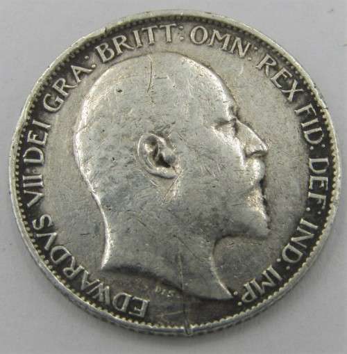 Great Britain 1902 sixpence 6d XF