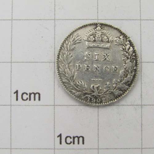 Great Britain 1902 sixpence 6d XF