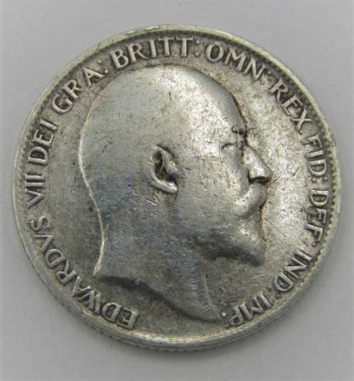 Great Britain 1910 sixpence 6d VF+