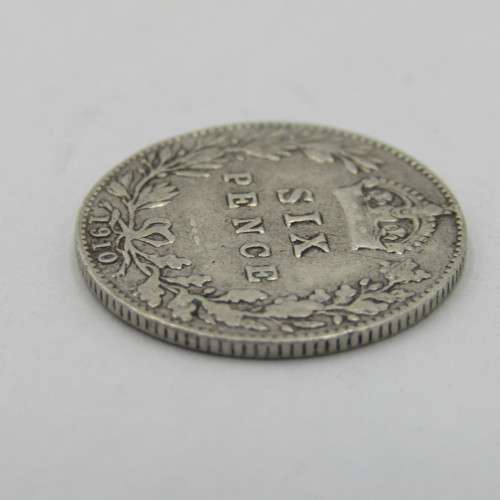 Great Britain 1910 sixpence 6d VF+