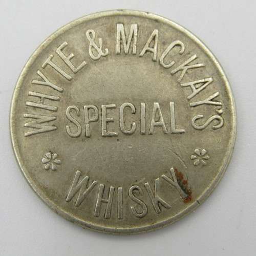Whyte & Mackays special Whisky 6d token