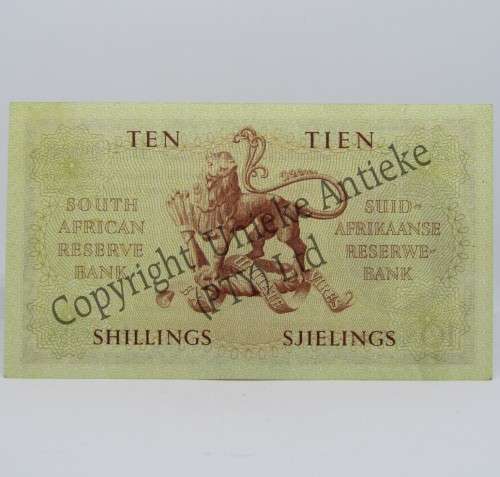 1956 MH de Kock Ten shillings banknote