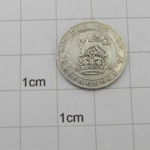 Great Britain 1916 sixpence 6d VF