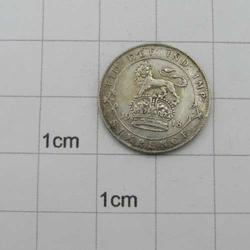 Great Britain 1918 sixpence 6d XF