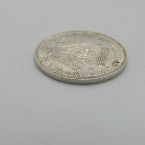1945 South Africa 3d tickey - uncirculated with light wear