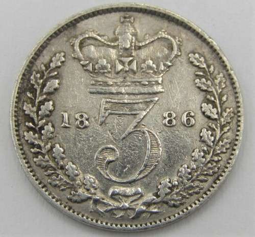 Great Britain 1886 Victoria 3d three pence VF