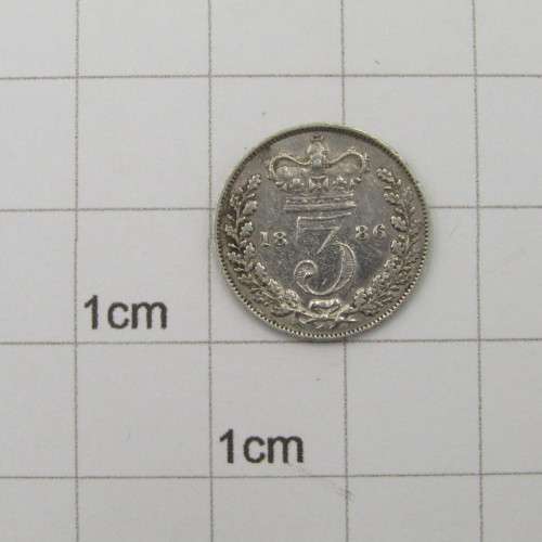 Great Britain 1886 Victoria 3d three pence VF
