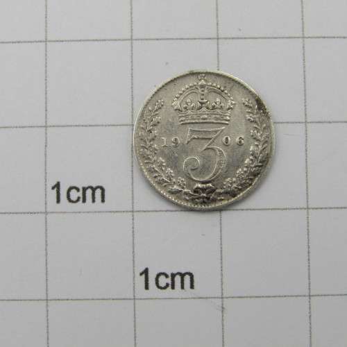 Great Britain 1906 Edward 7 three pence 3d