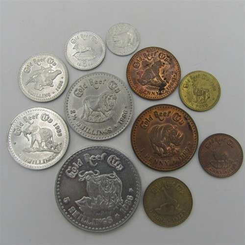 Set of Gold reef city Kruger token / medallions - Lot of 11