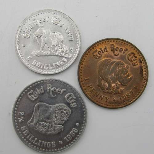 Set of Gold reef city Kruger token / medallions - Lot of 11