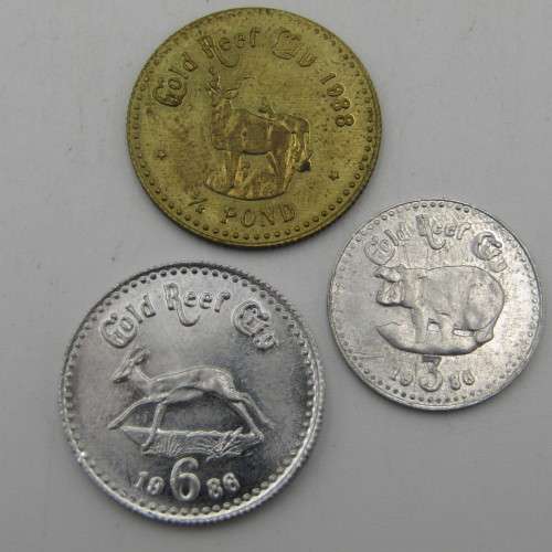 Set of Gold reef city Kruger token / medallions - Lot of 11