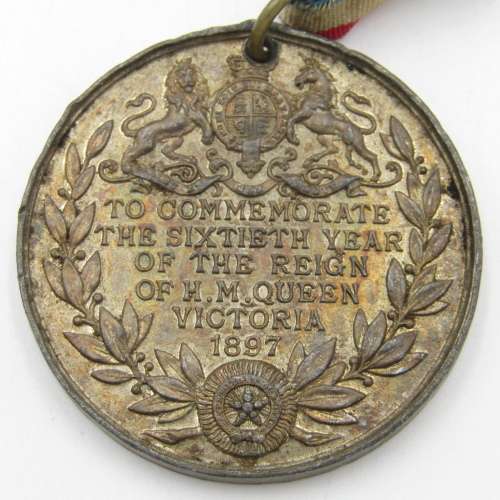 Unusual 60 year reign of Victoria medallion - 1897