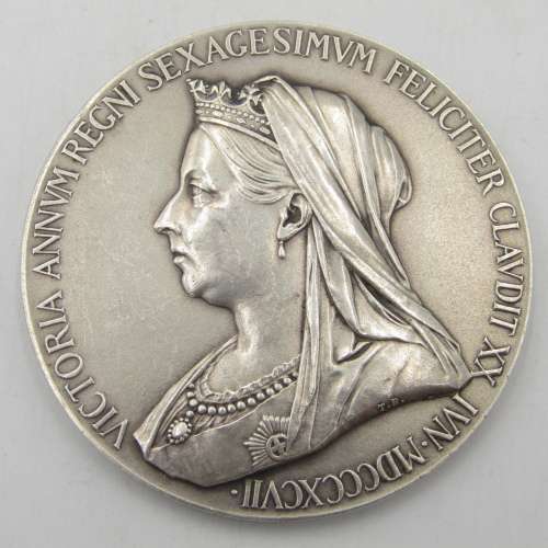 Victoria 1897 Diamond Jubilee medal - silver 82,8 grams
