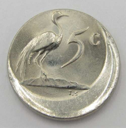 Error coin Totally misstruck 1969 Five cent