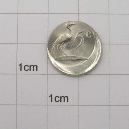 Error coin Totally misstruck 1969 Five cent