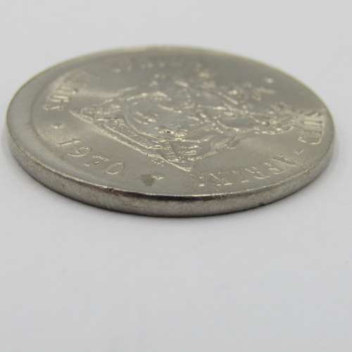 Error coin Misstruck 1970 Fifty cent