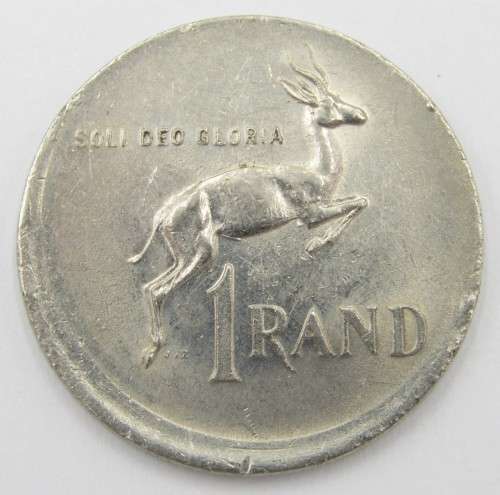 Error coin 1982 Totally misstruck R1 coin - rarely seen in the R1