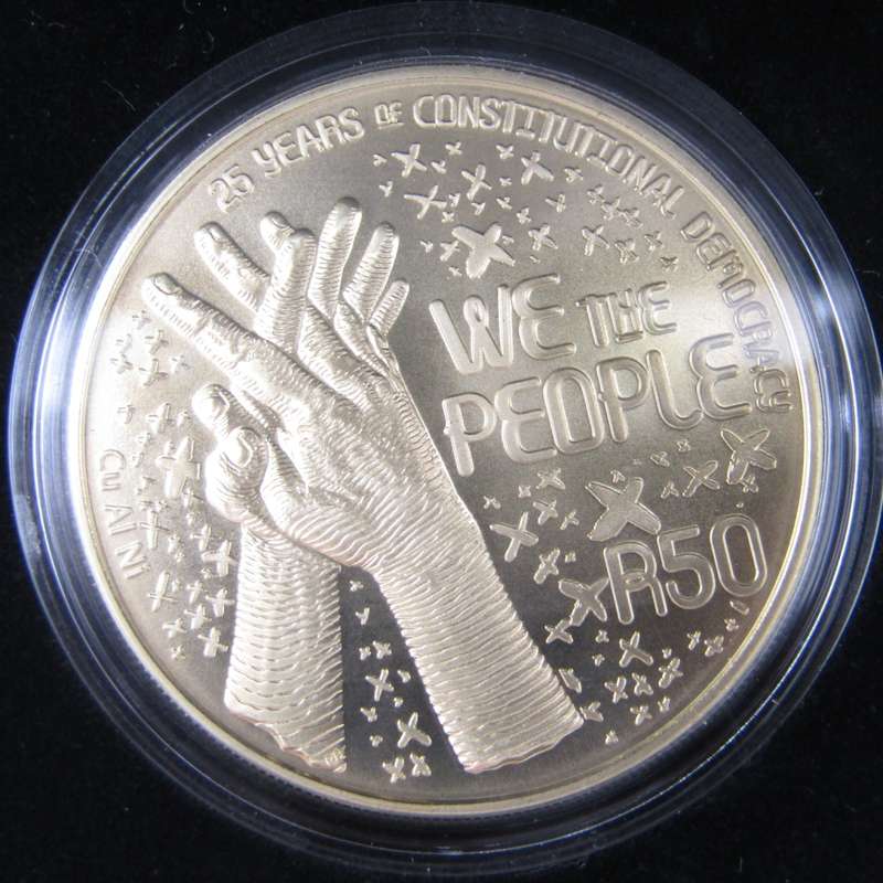 2019 RSA 25 Years of Constitutional democracy 8 coin proof set with certificate