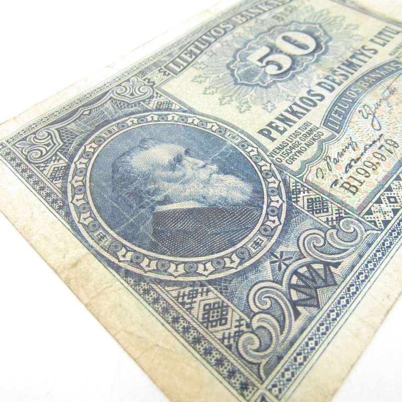 Lithuania 50 Lito 1928 a VF