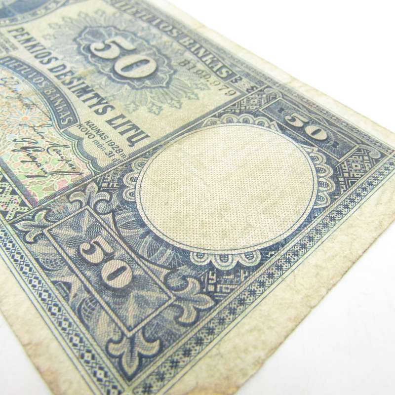 Lithuania 50 Lito 1928 a VF