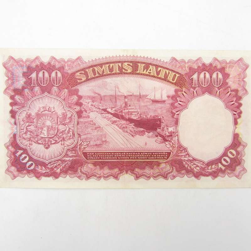 Latvia 100 Latu 1939 AU