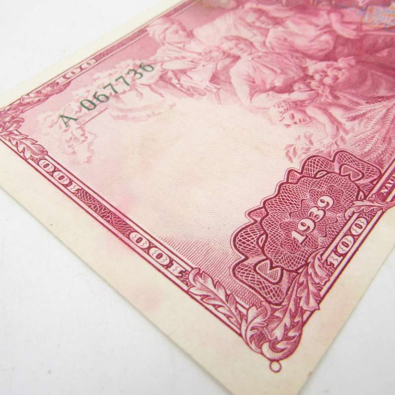 Latvia 100 Latu 1939 AU