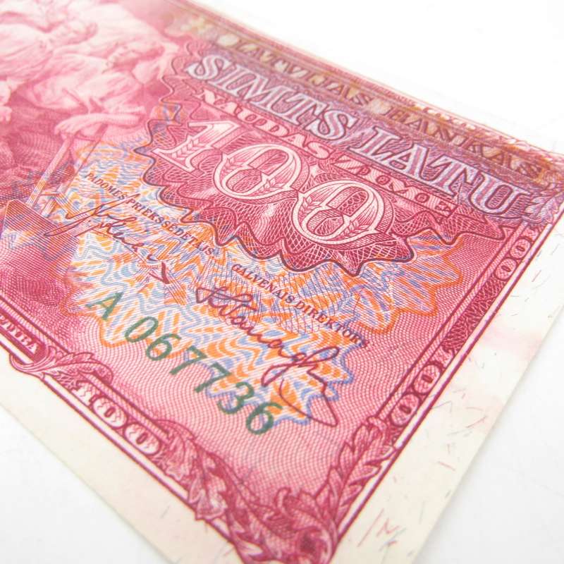 Latvia 100 Latu 1939 AU