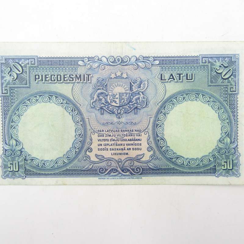 Latvia 1934 banknote XF 50 Latu