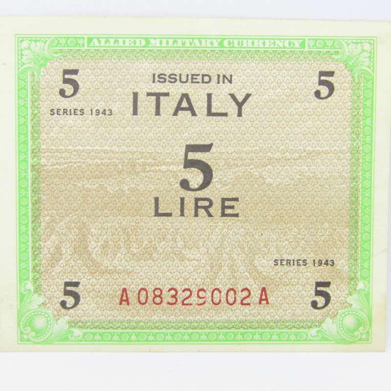 Italy 5 Lire Allied occupation - Uncirculated