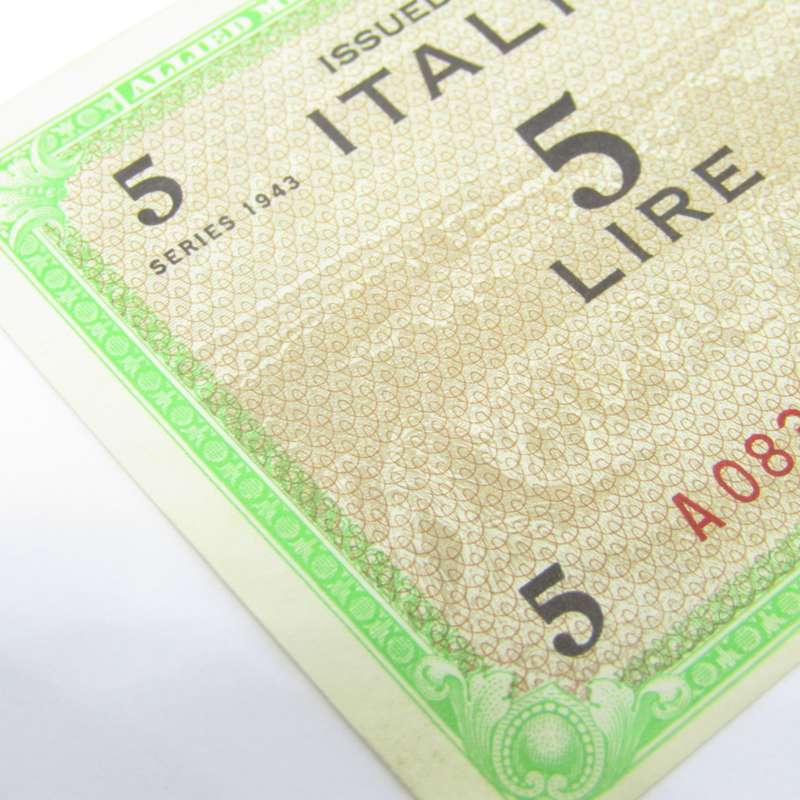 Italy 5 Lire Allied occupation - Uncirculated