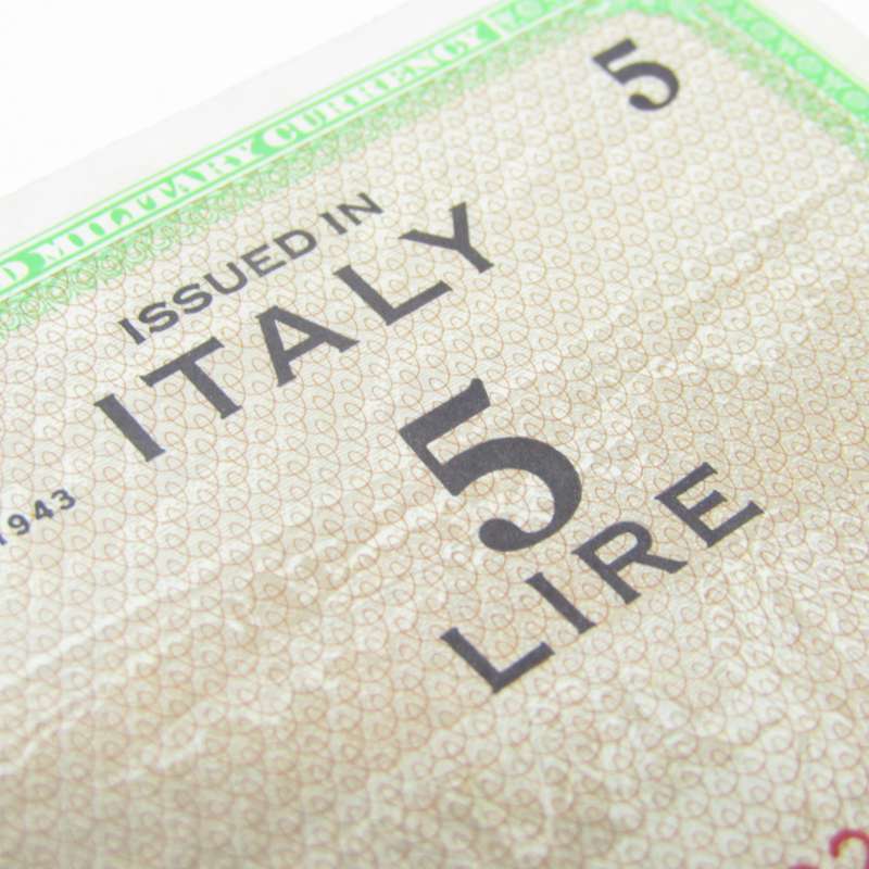 Italy 5 Lire Allied occupation - Uncirculated