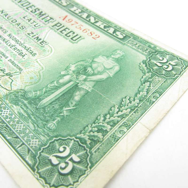 Latvia 1938 banknote 25 Latu