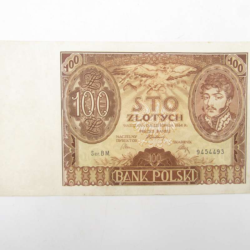 Poland 100 Zlotych 1934 banknote