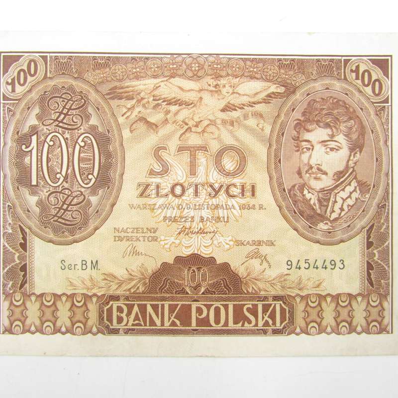 Poland 100 Zlotych 1934 banknote