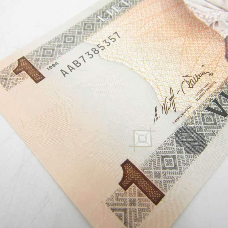 Lithuania 1994 banknote 1 Litai uncirculated