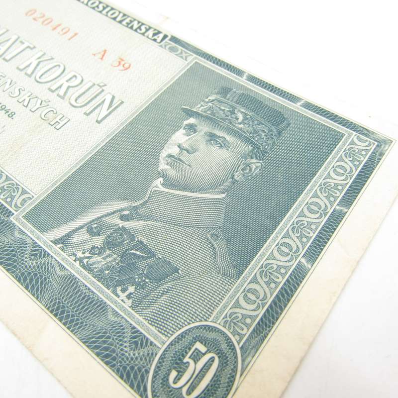 Ceskoslovenska 50 Korun 1948 XF