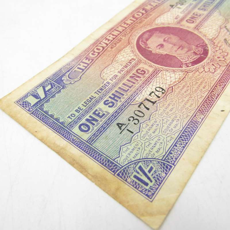 Malta One shilling banknote 1943