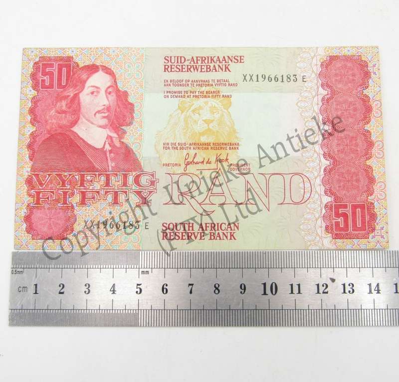 GPC de Kock Replacement R50 banknote XX some folds & creases