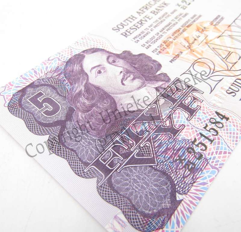 Lot of 8 GPC de Kock 3rd issue R5 notes - Replacement banknotes in sequence