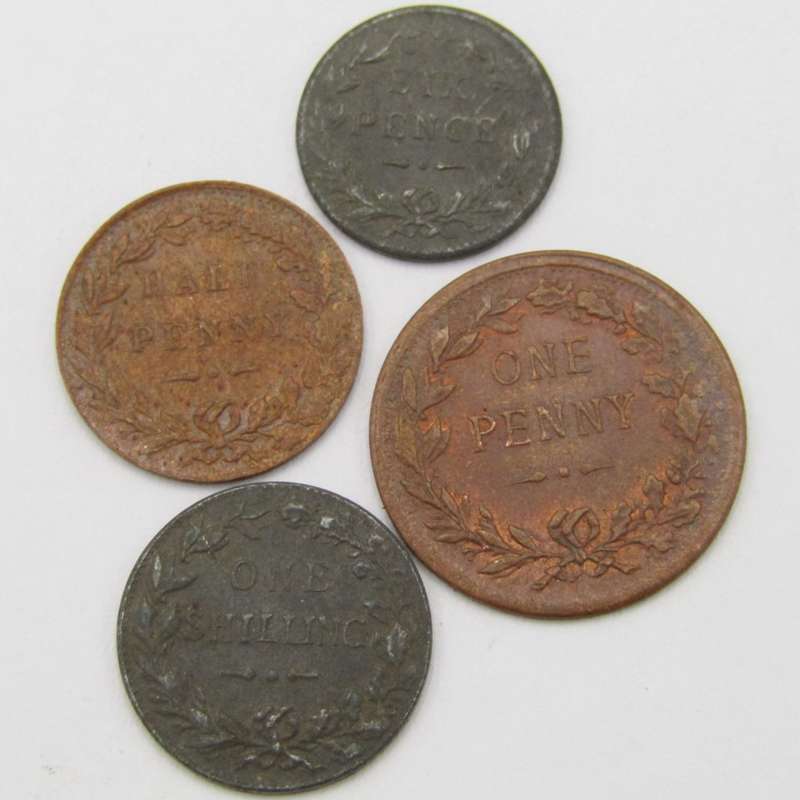 Antique Metal play money set - rarely seen