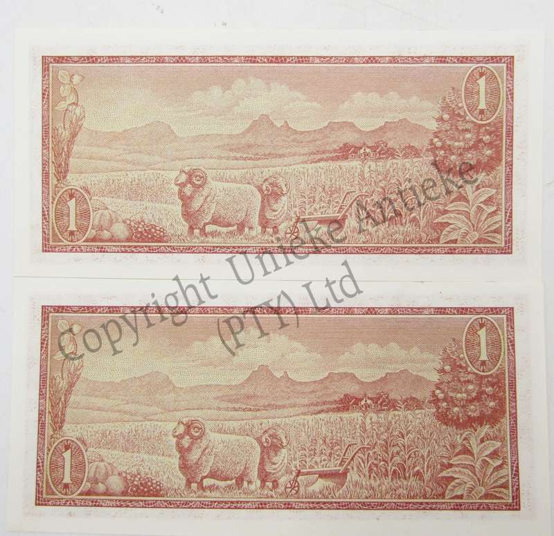 Lot of 10 TW de Jongh R1 banknotes - 1975 Third issue