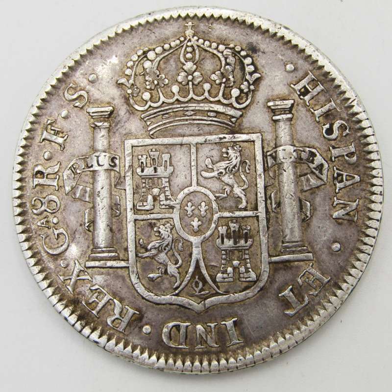 Spain 8 Real 1822 XF Guadalajara Mint - War of Independence