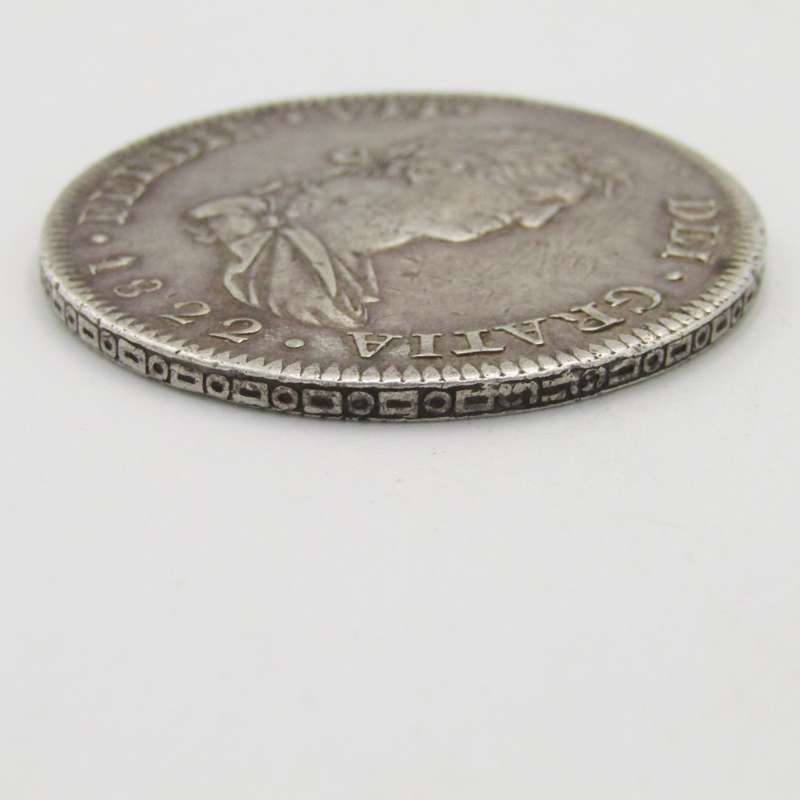 Spain 8 Real 1822 XF Guadalajara Mint - War of Independence