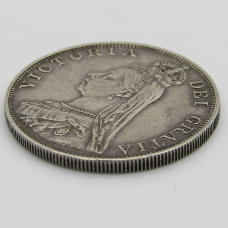 1889 British Double Florin - silver